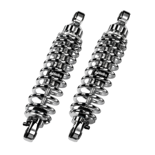 Bitubo - Bitubo WME0 Adjustable Twinshocks with Spring Preload - L.362mm. - Chrome - H0005WME03