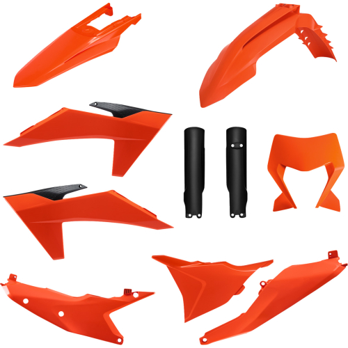 Polisport - Polisport Full Body Kit - OEM Black/Orange - 91633