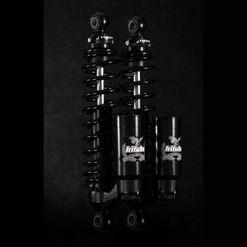 Bitubo - Bitubo WMT0 Adjustable Twinshocks with Spring Preload - L.390mm. - Dark - G0023WMT02V2