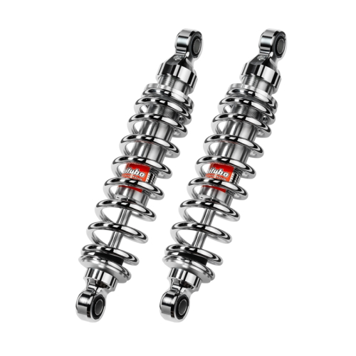 Bitubo - Bitubo WMB0 Adjustable Twinshocks with Spring Preload - L.351mm. - Chrome - G0024WMB03