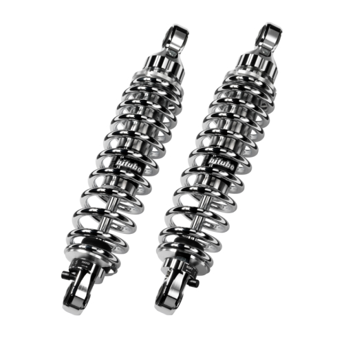 Bitubo - Bitubo WME0 Adjustable Twinshocks with Spring Preload - L.354mm. - Chrome - G0030WME03