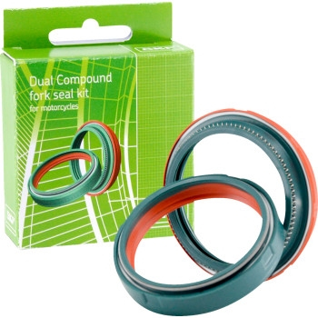 SKF - SKF Fork Seal Kit - 43mm - Green - DUAL-43S