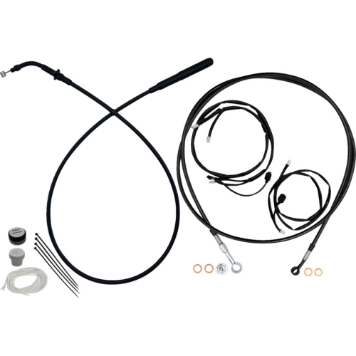 Fat Baggers, Inc. - Fat Baggers, Inc. EZ Install Upper Clutch Cable Kit - 16in. - Black - 249016-B