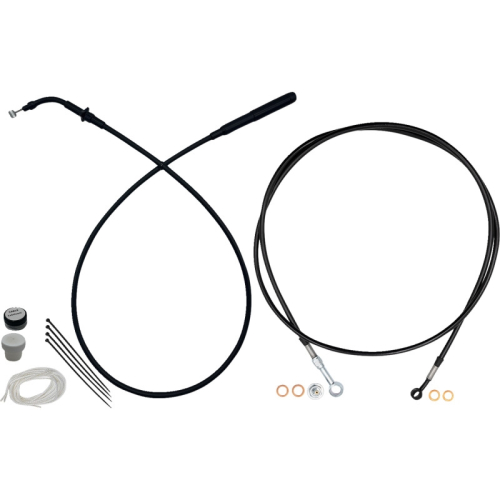 Fat Baggers, Inc. - Fat Baggers, Inc. EZ Install Upper Clutch Cable Kit - 14in. - Black - 249914-B