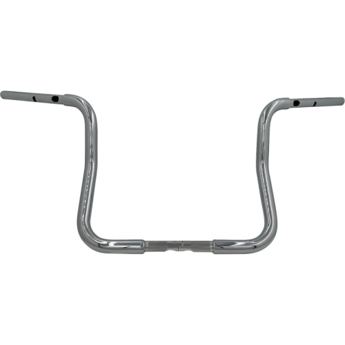 Fat Baggers, Inc. - Fat Baggers, Inc. 1-1/4in. Ez Install Reduced Reach Round Top Handlebar - Chrome - 943013