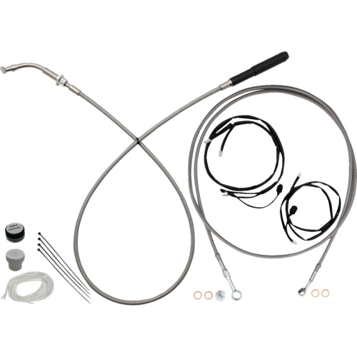 Fat Baggers, Inc. - Fat Baggers, Inc. EZ Install Upper Clutch Cable Kit - 16in. - Stainless - 249916