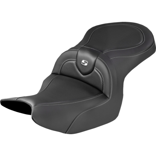 Saddlemen - Saddlemen Roadsofa CF Seat  Without Driver Backrest - Black - H18-07A-185