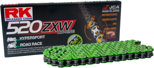 Excel - Excel MM520ZXW Drive Chain - 120 Links - Green - MM520ZXW-120