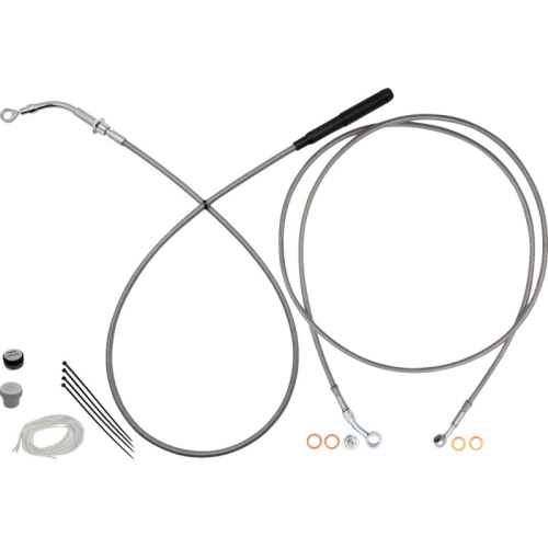 Fat Baggers, Inc. - Fat Baggers, Inc. EZ Install Upper Clutch Cable Kit - 14in. - Chrome - 219914-C