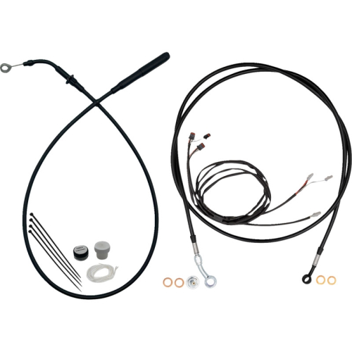 Fat Baggers, Inc. - Fat Baggers, Inc. EZ Install Upper Clutch Cable Kit - 16in. - Black - 219916-B
