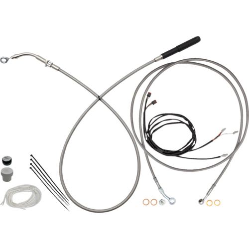 Fat Baggers, Inc. - Fat Baggers, Inc. EZ Install Upper Clutch Cable Kit - 16in. - Stainless - 219916