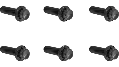 Arlen Ness - Arlen Ness 12 Point Transmission Top Cover Bolt Kit - Black - 300-948