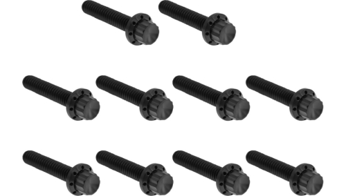 Arlen Ness - Arlen Ness 12 Point Cam Cover And Points Cover Bolt Kit - Black - 300-987