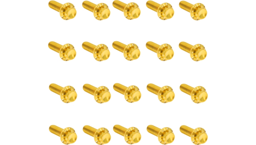 Arlen Ness - Arlen Ness 12 Point Rocker Box Bolt Kit - Gold - 300-946