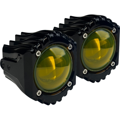 Custom Dynamics - Custom Dynamics Universal Shark Demon High Performance LED Fog Light - Yellow - SD-FOG-6Y