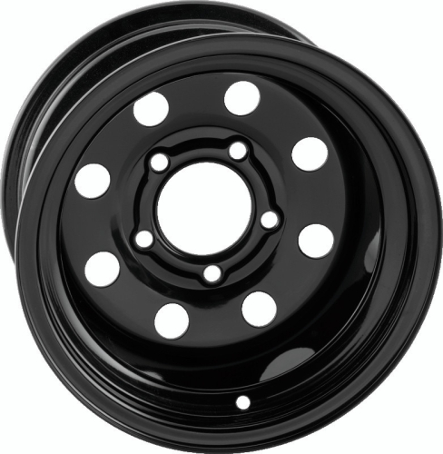 QuadBoss - QuadBoss Steely Wheel - 12x7 - 2+5 - 5/4.5 - Black - 608485