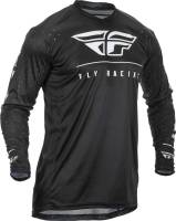 Fly Racing - Fly Racing Lite Hydrogen Jersey - 373-721S Black/White Small - Image 1