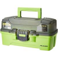 Plano - Plano 1-Tray Tackle Box w/Dual Top Access - Smoke &amp; Bright Green - Image 2