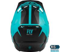 Fly Racing - Fly Racing Formula Origin Helmet - 73-4407-4 Black/Teal X-Small - Image 2