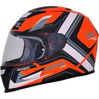 AFX - AFX FX-99 Graphics Helmet - 0101-11168 Matte Orange/White X-Large - Image 1