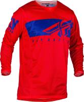 Fly Racing - Fly Racing 2019.5 Kinetic Mesh Shield Jersey - 373-312L Red/Blue Large - Image 1