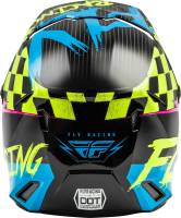 Fly Racing - Fly Racing Kinetic Sketch MIPS Youth Helmet - 73-3460YM Blue/Hi-Vis/Black/Pink Medium - Image 2