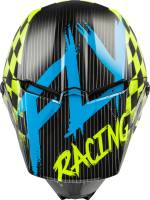 Fly Racing - Fly Racing Kinetic Sketch MIPS Youth Helmet - 73-3460YM Blue/Hi-Vis/Black/Pink Medium - Image 4