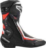 Alpinestars - Alpinestars SMX Plus Non-Vented Boots - 2221019-1231-46 Black/White/Red Fluorescent Size 11.5 - Image 3