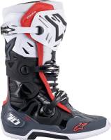 Alpinestars - Alpinestars Tech 10 Supervented Boots - 2010520-1213-13 Black/White/Gray/Red Size 13 - Image 5