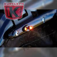 Kuryakyn - Kuryakyn Atto Rear Marker Light by Kellermann - Clear Lens/Red/Red/Amber LED/Satin Black Housing - 2858 - Image 2