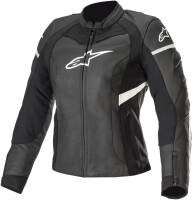 Alpinestars - Alpinestars Stella Kira Womens Leather Jacket-3112019-12-50 Black/White Size 50 - Image 1