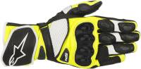 Alpinestars - Alpinestars SP-1 V2 Leather Gloves-3558119-125-M Black/White/Fluo Yellow Medium - Image 1