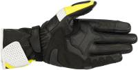 Alpinestars - Alpinestars SP-1 V2 Leather Gloves-3558119-125-M Black/White/Fluo Yellow Medium - Image 2