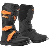 Thor - Thor Blitz XP Youth Boots - 3411-0513 Charcoal/Orange Size 4 - Image 1