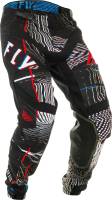 Fly Racing - Fly Racing Lite Glitch Pants - 373-73436 Black/Red/Blue Size 36 - Image 1