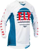 Fly Racing - Fly Racing Kinetic K220 Jersey - 373-521L Blue/White/Red Large - Image 1