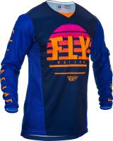 Fly Racing - Fly Racing Kinetic K220 Jersey - 373-529L Midnight/Blue/Orange Large - Image 1