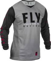 Fly Racing - Fly Racing Patrol Jersey - 373-657L Gray/Black Large - Image 1