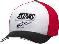Alpinestars - Alpinestars Race Angle Mesh Hat - 1139-81540-2013-L/XL White/Black/Red Lg-XL - Image 1