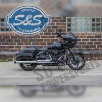 S&S Cycle - S&S Cycle Sidewinder 2-into-1 Exhaust System - Chrome with Black Highlighted Machined End Cap - 550-0776 - Image 3