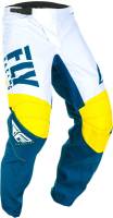 Fly Racing - Fly Racing F-16 Pants - 372-93328S Yellow/White/Navy Size 28 - Image 1