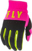 Fly Racing - Fly Racing F-16 Youth Gloves - 373-91605 Neon Pink/Black/Hi-Vis Size 05 - Image 1