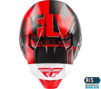 Fly Racing - Fly Racing Formula Vector Helmet - 73-4413M Red/White/Black Medium - Image 3