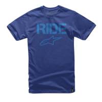 Alpinestars - Alpinestars Ride Solid T-Shirt - 1025720077974L - Blue Large - Image 1