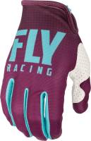 Fly Racing - Fly Racing Lite Hydrogen Gloves - 372-01713 - Seafoam/Port/White 13 - Image 1
