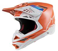 Alpinestars - Alpinestars Supertech M8 Contact Helmet - 8300819-410-X Orange/Gray X-Large - Image 1