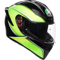 AGV - AGV K-1 Qualify Helmet - 0281O2I000411 - Black/Lime 2XL - Image 1