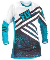 Fly Racing - Fly Racing Kinetic Womens Jersey - 371-621X - Blue/Black X-Large - Image 1