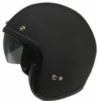 Zoan - Zoan 3/4 Retro Solid Helmet - 032-133 - Matte Black X-Small - Image 1