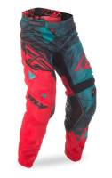 Fly Racing - Fly Racing Kinetic Mesh Pants - 371-33834 - Crux Teal/Red/Black 34 - Image 1